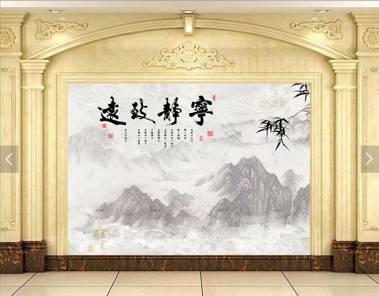 水墨山水大理石宁