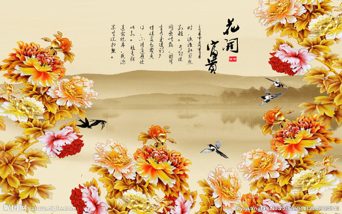 G彩雕背景墙背景