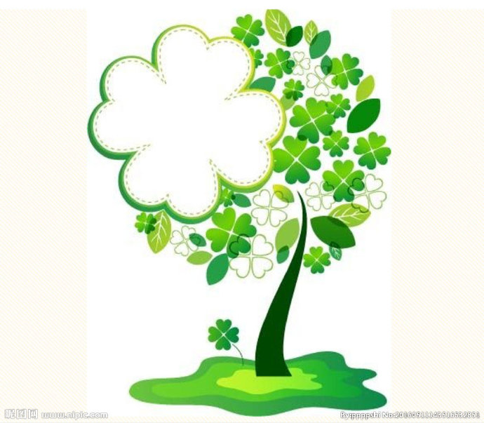 G四叶草 绿色树