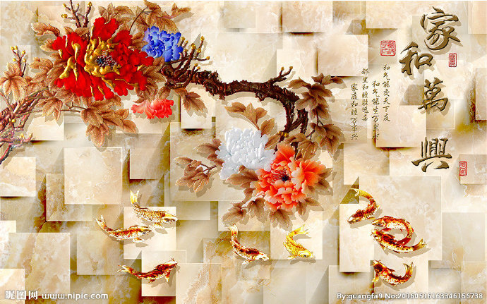 G彩雕背景墙背景
