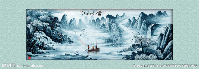 G江山如画背景墙
