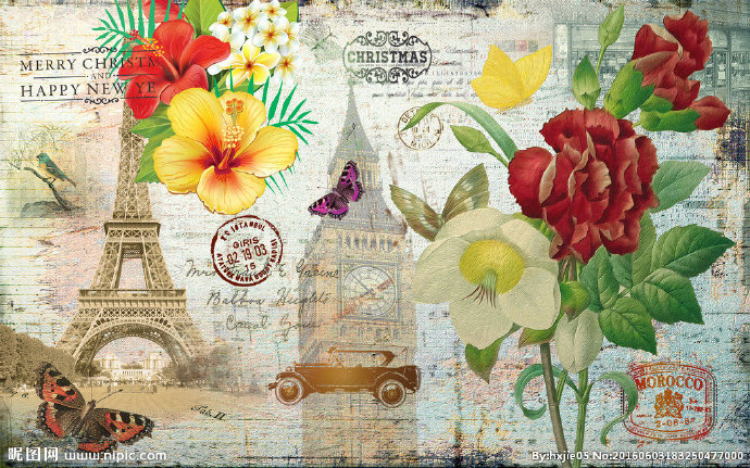 G欧式背景墙背景