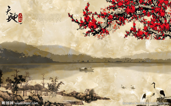 G大理石水墨画背