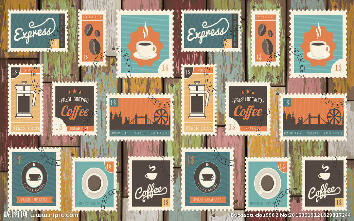 G欧美风怀旧邮票