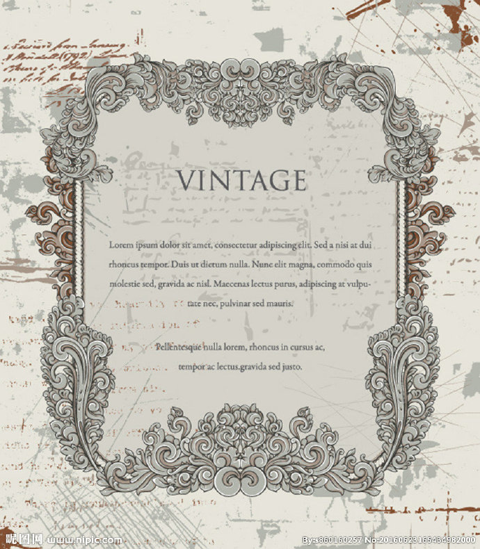 G复古水彩背景背