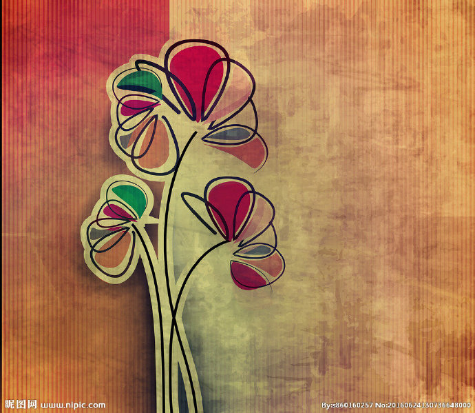 G复古水彩背景背