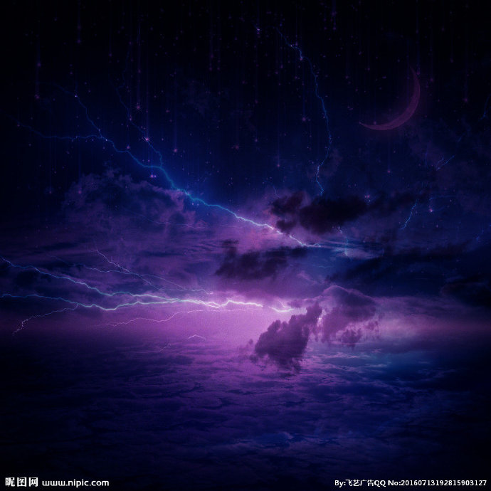 G紫色星空背景墙