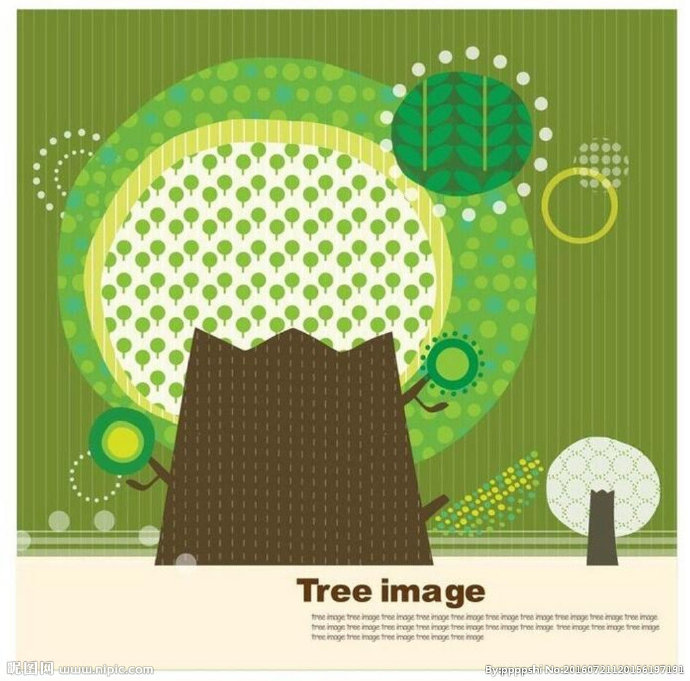 G粗壮的大树插画