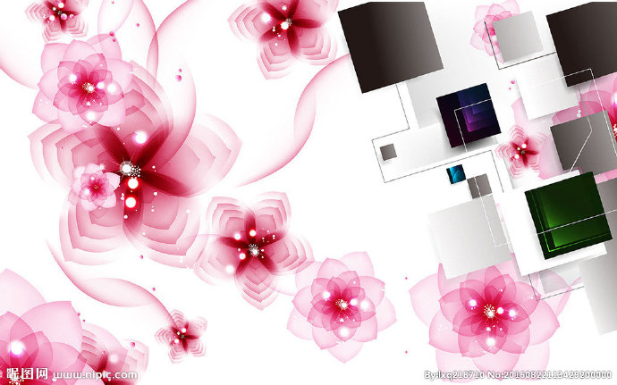 G3D立体抽象花
