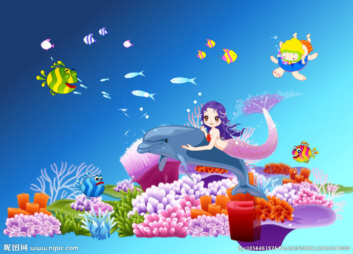 G海底世界背景墙