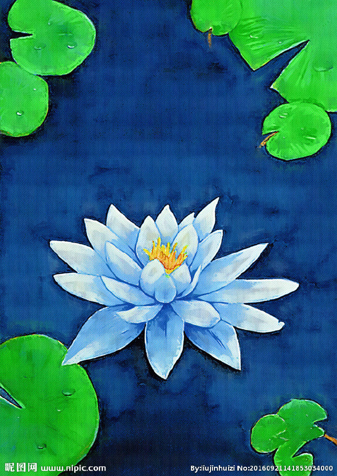 G装饰画荷花背景