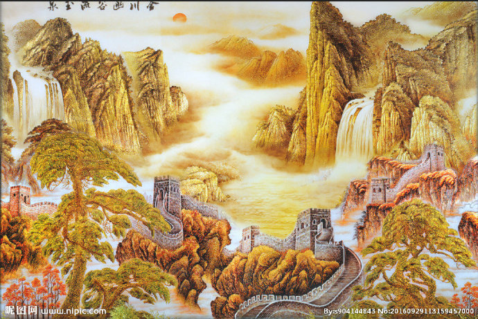 G江山如画背景墙