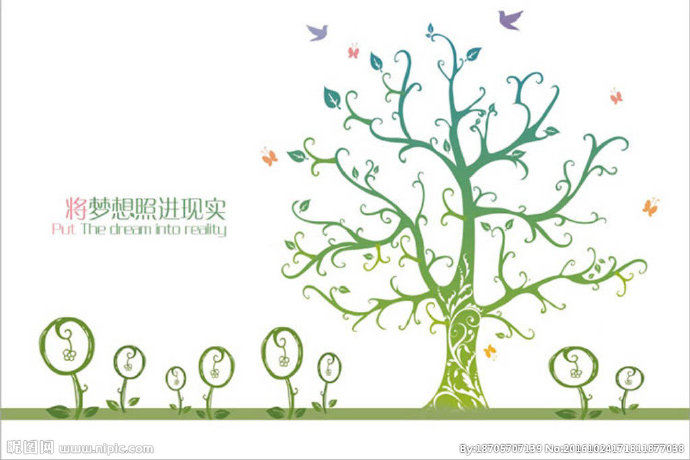 G心愿树背景墙心