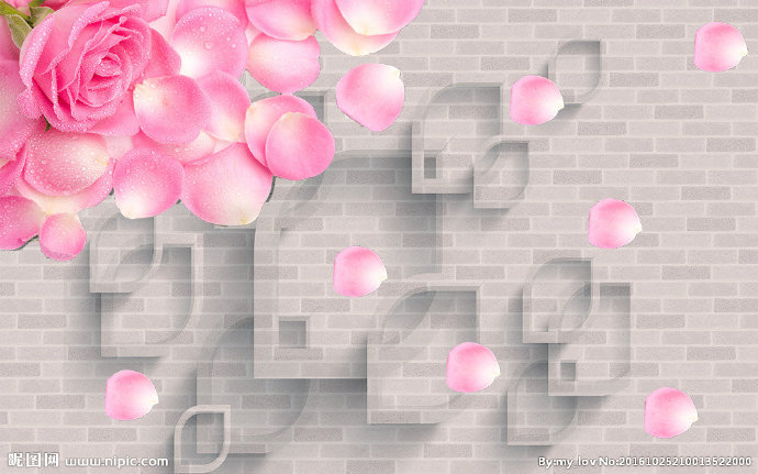 G3D玫瑰花瓣图