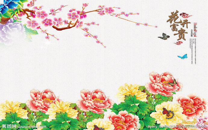 G花开富贵牡丹花