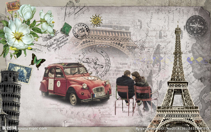 G时尚复古汽车情