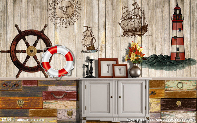 G复古立体木板灯