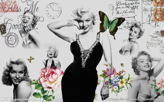 G复古女郎蝴蝶影