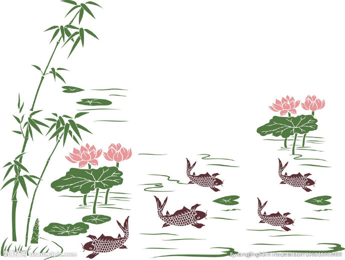 G硅藻泥花纹 荷