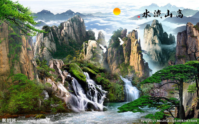 G高山流水中式背