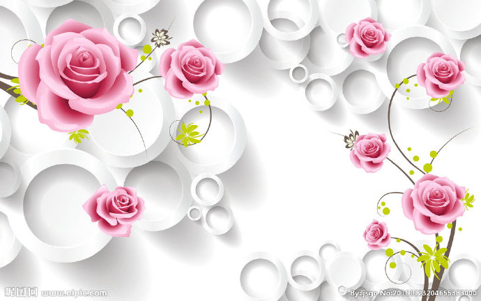 G花鸟背景墙背景