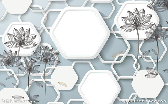 G花鸟背景墙背景