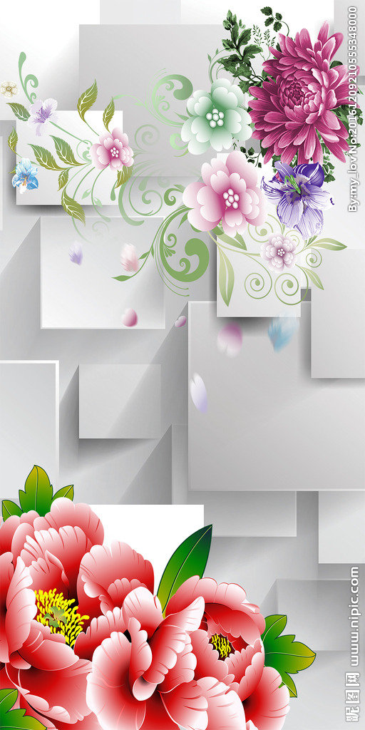 G3D花卉玄关图