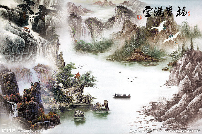 G中式富贵满堂山