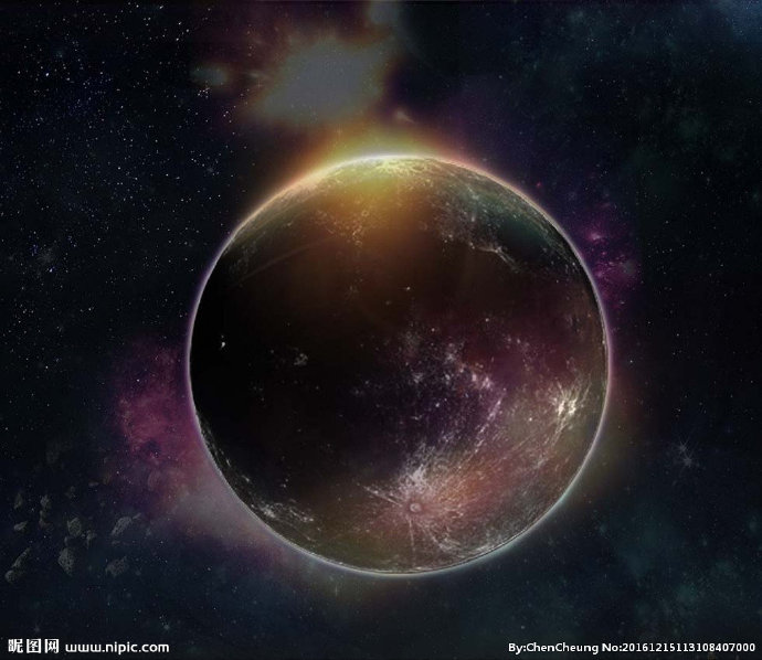 G星空月亮背景墙