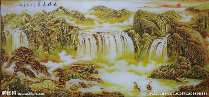 G大好山河背景墙