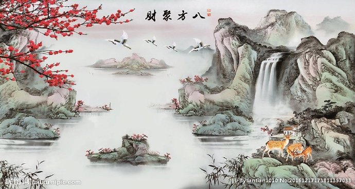 G中式八方聚财梅