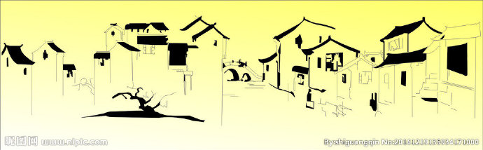 G复古房屋背景矢