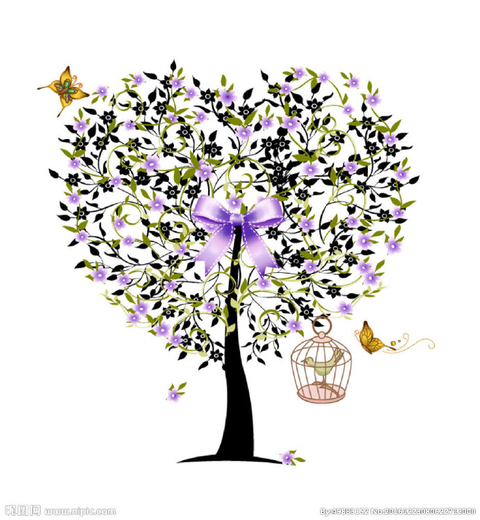 G时尚树木背景墙