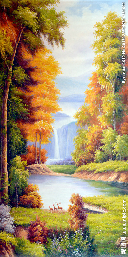 G欧式风景油画玄