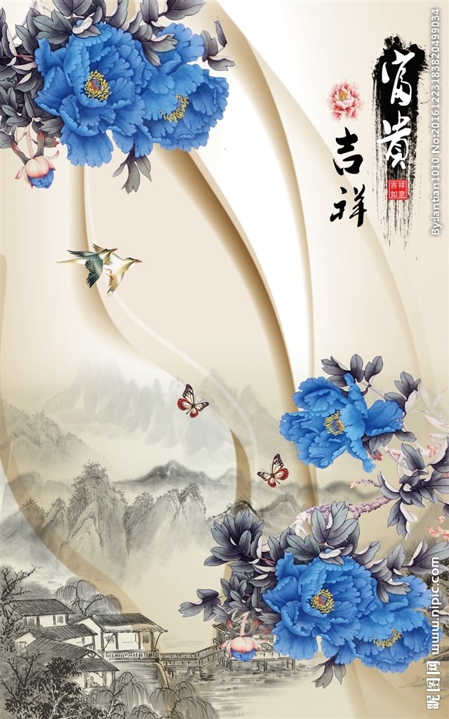G3D时尚牡丹富