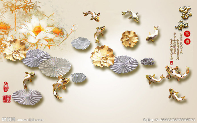 G花鸟画电视背景