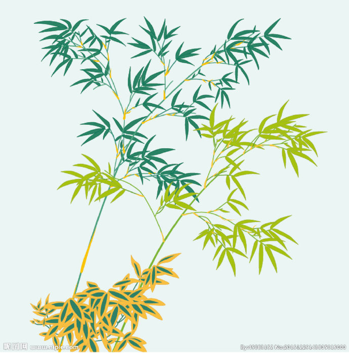 G矢量竹子背景墙