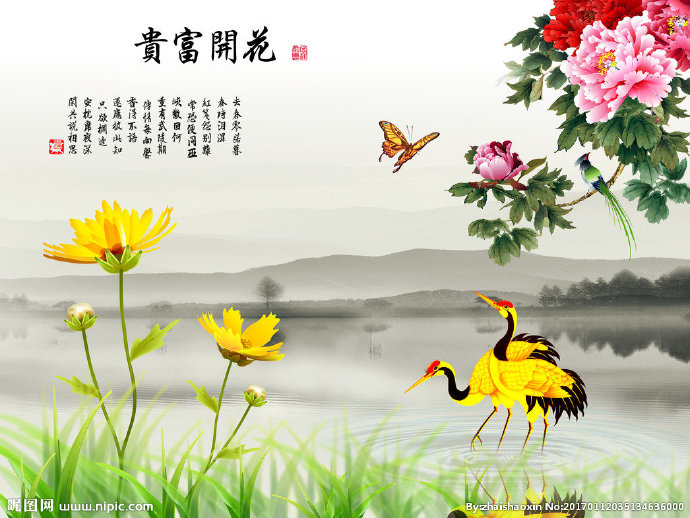 G彩雕 花开富贵