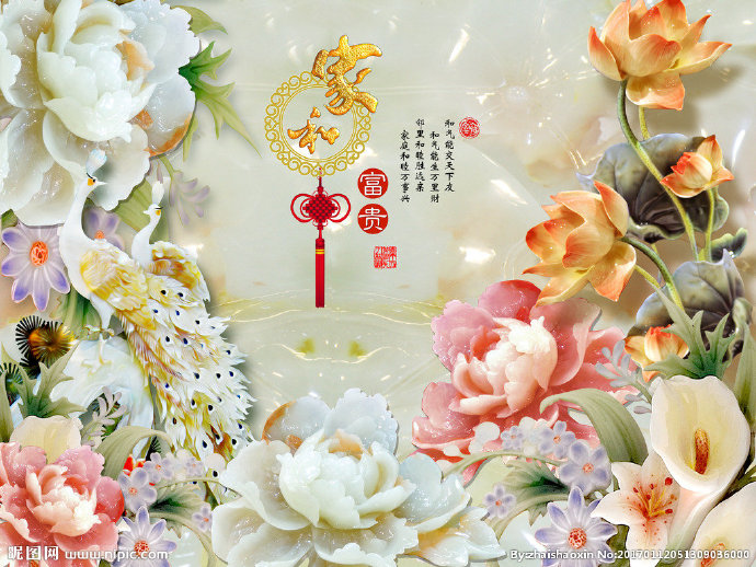 G玉雕背景墙玉雕