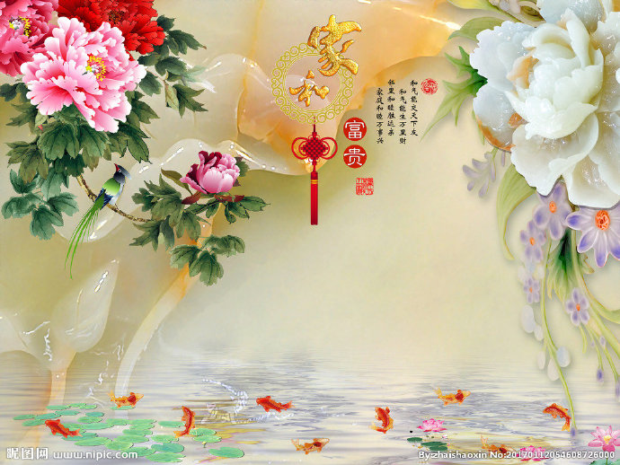 G玉雕背景墙玉雕