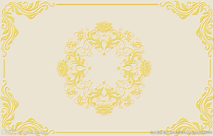 G欧式花纹拼花图