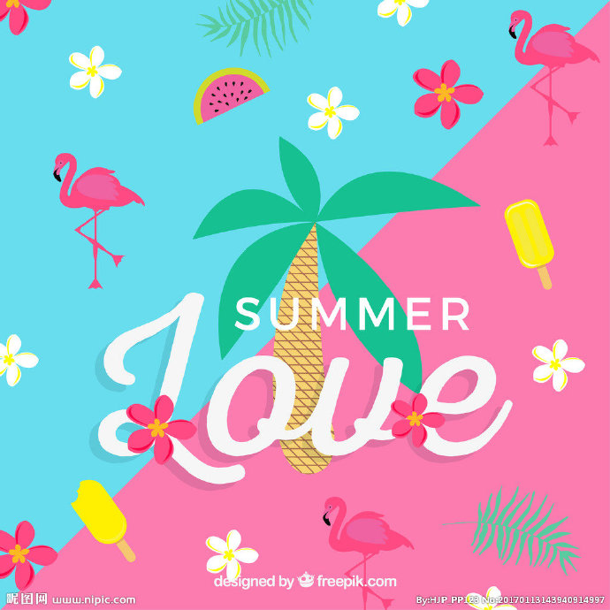 G卡通夏日海景图