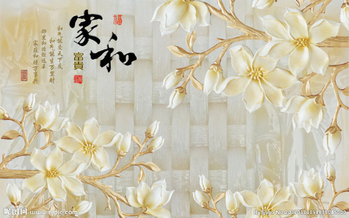 G玉雕背景墙背景