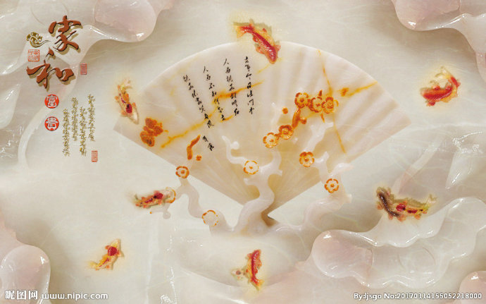 G玉雕背景墙背景