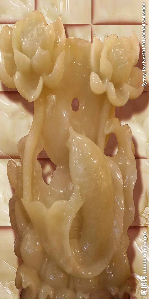 G3D玉雕牡丹素