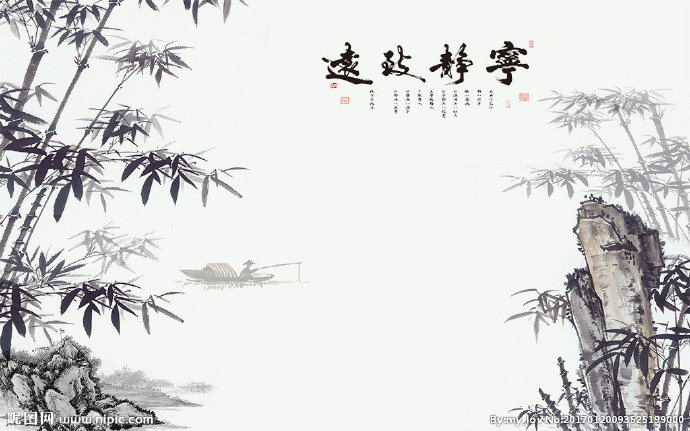 G中式水墨背景墙