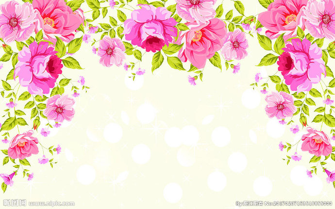 G手绘牡丹花电视