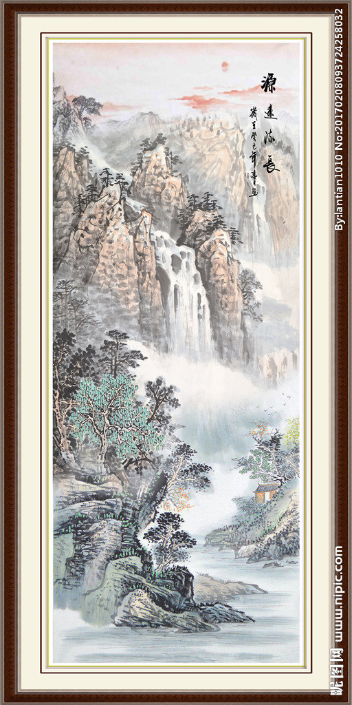 G中式山水国画玄