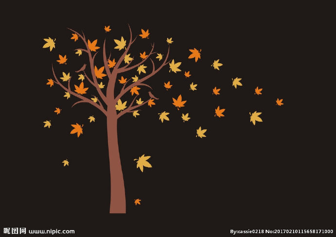 G枫树背景墙枫树