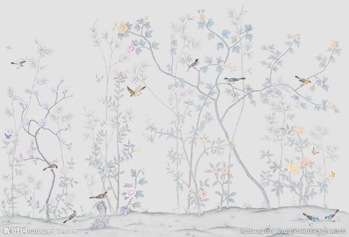 G树枝壁纸背景墙